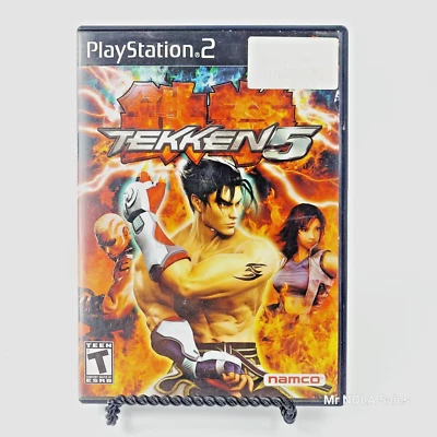 Tekken 5 (Sony PlayStation 2, 2005) PS2 Etiqueta NEGRO - Envío UPS GRATIS Foto 1 de 4