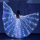 Glowing Dance Fairy Wings Colorful Butterfly Belly Dancing Costume Easter