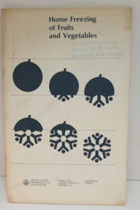 Zuhause Einfrieren von Obst und Gemüse Ag Abt. gestempelt WV 1982 Vintage Booklet - Bild 1 von 2