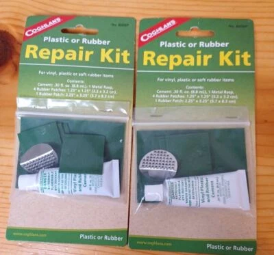 Kit de reparación de plástico o goma de 2 PK Coghlan's con parches y cemento Foto 1 de 3