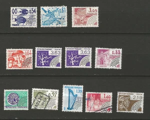 France 1970/80 12 timbres préoblitérés /T5872 - Picture 1 of 1