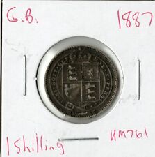 Coin Great Britain 1 Shilling 1887 KM761, silver