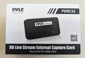 Pyle PVRC52 HD Live Stream External Capture Card Record Full HD 1080p Video. - Picture 1 of 11