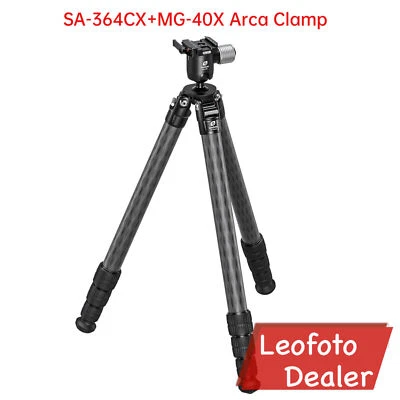 Leofoto SA-364CX+MG-40X Arca Clamp Outdoors Tripod with Ball Head - Image 1 of 4