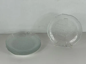 4 x Aspen Blattdekor Dessertteller Teller Ø 19 cm Luminarc arcoroc Blattform - Bild 1 von 9