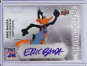 Space Jam A New Legacy Eric Bauza Daffy Duck horizontale Autogrammkarte #HS-EB UD - Bild 1 von 3