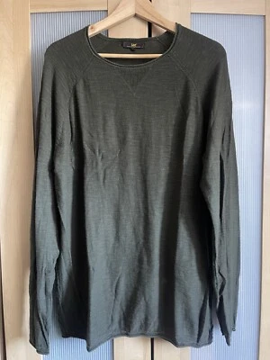 Lee Jeans Dark Green Long-sleeved T-shirt Size Large VGC - Image 1 of 4
