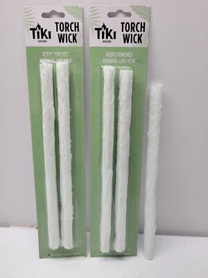 Tiki 品牌火炬玻璃纤维芯替换件 5 个灯芯 — 第 1/2 张图片