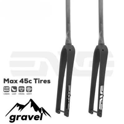 Full Carbon Fiber Gravel Road Bike Fork Disc Brake Tapered/Straight Tube - Image 1 of 4