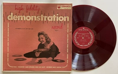 High Fidelity Demonstration Record Vol. II LP NM Urania UCS-56 (1956) RED WAX - Image 1 of 4
