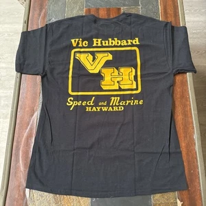 Vic Hubbard Speed Marine Racing T Shirt VH XL Hayward Ca Size Extra Large Black - Bild 1 von 2