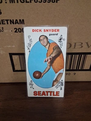1969-70 Topps Basketball Dick Snyder Card #73 Seattle - Image 1 of 2