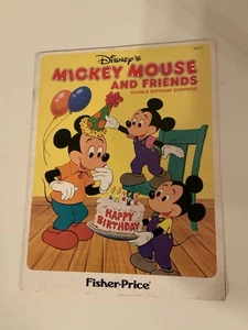 Vintage 1985 Disney Fisher Price Mickey Mouse Geburtstag Malbuch 24 Seiten - Bild 1 von 23