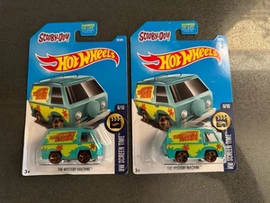 Hot Wheels Scooby Doo The Mystery Machine Van- Lot Of 2 - Picture 1 of 2