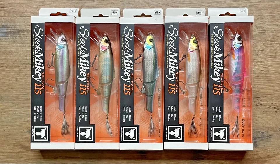 Illex Jackall Sleek Mikey 115 Wobbler Fishing Lure Set of 5 - Bild 1 von 1