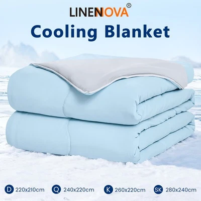 LINENOVA Summer Cooling Blanket Soft Lightweight Comforter for Hot Sleepers AUS - image 1 of 4