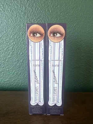 tarte 2pk BLK Lights, Camera, Lashes Platinum Mascara 9 ml- Shimmer & Volume NIB - Image 1 of 4