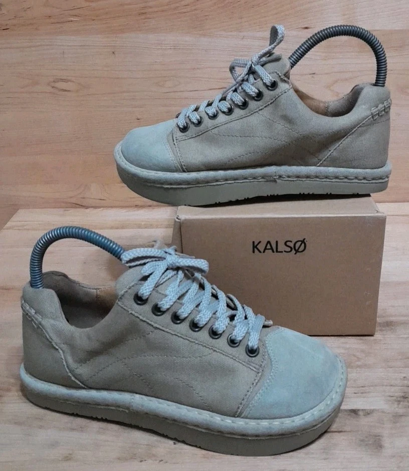 🌏KALSO Earth 🇺🇲 EE. UU. VINTAGE AURORA zapatos para mujer 2 tonos caqui RARO NUEVO Foto 1 de 4