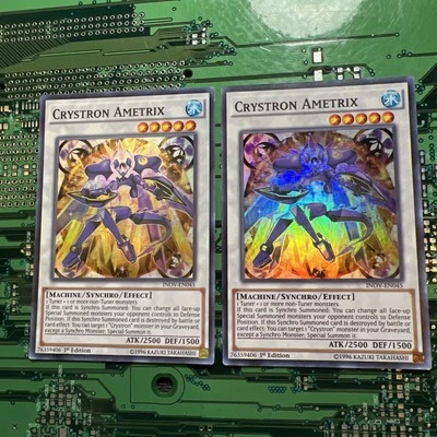 Crystron Ametrix INOV-EN045 Super Rare 1st Edition Yugioh Invasion Vengeance 2 - Image 1 of 4