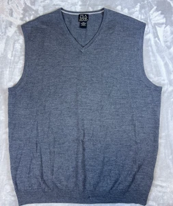 Jos A Bank Pullover Weste Herren Gr. XXL grau Reisende Merinowolle Freizeit Preppy - Bild 1 von 6
