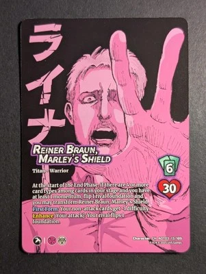 🔥💯AOT03 13/189 Apocalypse Attack On Titan-Reiner Braun, Marley’s Shield - Image 1 of 4