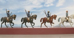 NOSTALGIA - NATAL NATIVES ZULU WARS - *RARE* 4X LEAD SOLDIERS BRITAINS SIZE🔥MIB - Picture 1 of 1