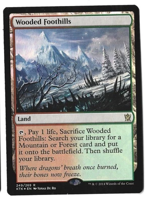 Wooded Foothills - [Foil]	Khans of Tarkir LP - Image 1 of 2