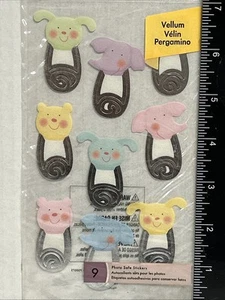 Bebé Niño Niña Gemelos Seguridad Pañales Alfileres Vitela Animales Relleno Pegatinas - Imagen 1 de 4