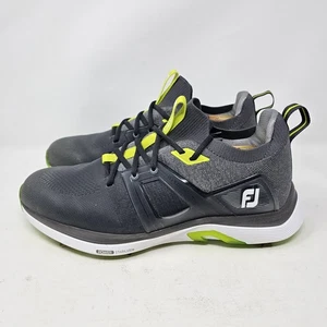 FootJoy HyperFlex Golf Shoes Mens Size 10 Medium Gray Lime Green Spiked 51044 FJ - Picture 1 of 15