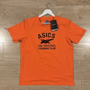 Camiseta para correr ASICS The Original Training Club 2013 naranja negra nueva con etiquetas - Imagen 1 de 10
