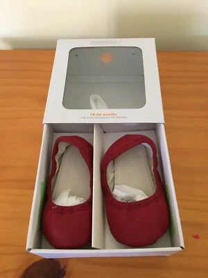 NWT Gymboree Red Flats Baby Girl crib shoes 0-3,3-6,6-12,18-24 Months - Image 1 of 2