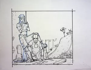 KARL ALTSTAETTER Signed Hand Drawn Comic Book Character Layout Art 8.5 x 11 - Picture 1 of 2