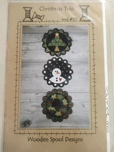Holzspule Designs Muster 151 Weihnachten Trio Penny Teppiche Schneemann Weihnachten - Bild 1 von 2