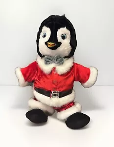 Build-a-Bear 17" Happy Feet due pinguini con fiocco illuminato e vestito Babbo Natale - Foto 1 di 7
