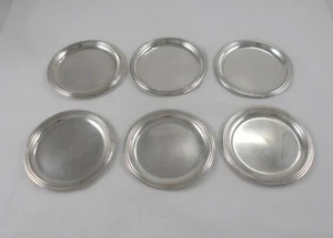 *RAR* Juego de 6 posavasos / plato de cristal Ambassador plata 835 de Wilkens&Sö. - Imagen 1 de 11