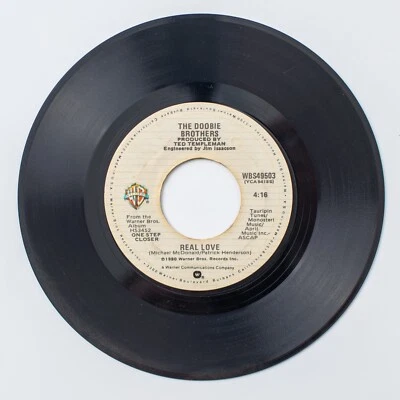 The Doobie Brothers 1980 Real Love / Thank You Love Vinyl 45 Record - Image 1 of 2