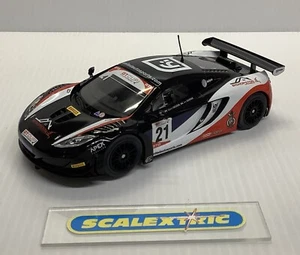 SCALEXTRIC HORNBY 2015 C3604 MCLAREN MP4-12C GT3 (CASI COMO NUEVO) LUCES DPR 1,32 - Imagen 1 de 8
