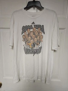 adidas San Antonio Spurs NBA Champions 2014 Tee Men 2X, Whole Team Caricatures - Picture 1 of 4