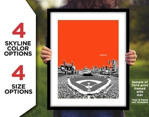 DETROIT TIGERS Comerica Park Photo Picture STADIUM SKYLINE 8x10 11x14 16x20 - Picture 1 of 9
