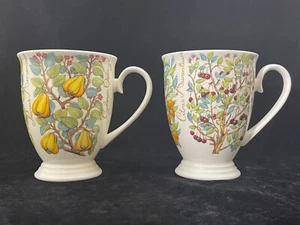 Pair of Royal Grafton Fine Bone China England Vineyard Coffee Mugs - Picture 1 of 7