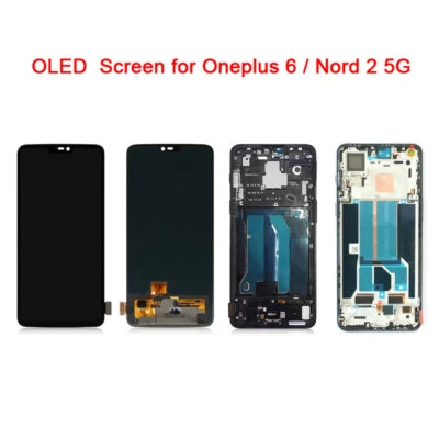 OLED Touch Screen Digitizer for Oneplus Nord 2 5G / 6 Frame Display Replacement - Image 1 of 4