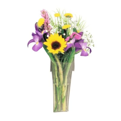Window Vase Flower Pot Style holds bouquet of flowers, suctions to windows 38130 - Image 1 of 4