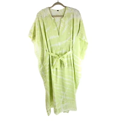 NWOT Young Fabulous & Broke Yellow Kimono Arm Belted Waist Freya Kaftan Size S - Image 1 of 4