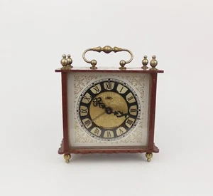 Vintage 1970s Alarm Clock PRIM Czechoslovakian Brown Table Desk Clock - Picture 1 of 4