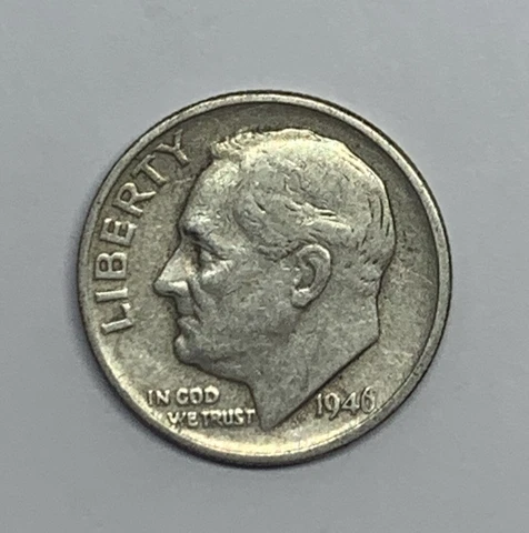 1946 S Roosevelt Silver Dime San Francisco Mint Estate Coin You Grade Cover