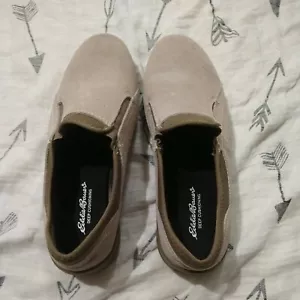 Eddie Bauer Women's Birch Bay Taupe Loafers cushioned Sz 8m - Picture 1 of 9