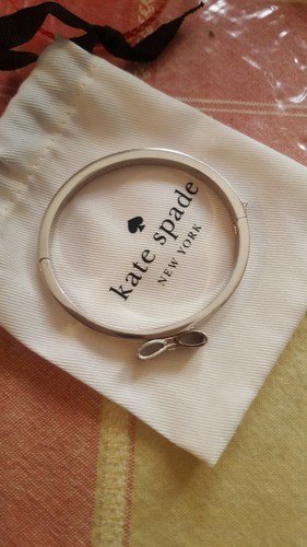 KATE SPADE Ready Set Bracciale Pave Fiocco Argento Nuovo con etichette Sacchetto Polvere e Scatola