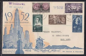 SW Africa Scott 166-70 FDC - Jan van Ribeeck, 300 aniversario T2-2 - Imagen 1 de 1