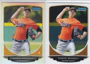 Parker Bridwell  2013 Bowman Chrome BCP162 Chrome Prospect Card Lot w/refractor - Picture 1 of 1
