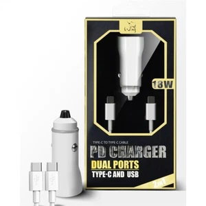 2 in 1 PD Fast Type C Dual Ports Car Charger for iPhone 15 Pro Max,15 Pro,15 WH - Picture 1 of 4